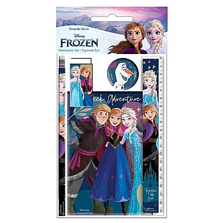 Rechizite - Set rechizite școlare, 5 piese, Knights, Frozen, Disney