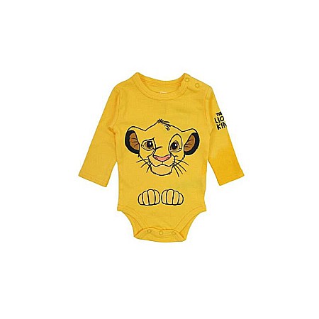 Set două piese, body mânecă lungă și pantaloni lungi, 100% bumbac, multicolor, The Lion King, Disney [2]