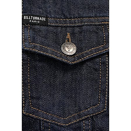 Hanorac copii din denim, gri, 100% bumbac [2]
