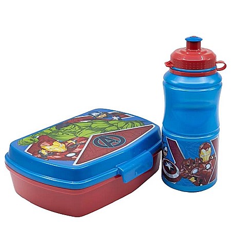 Set cutie sandwich și sticlă pentru lichide, 400 ml, multicolor, Heraldic Army, Avengers, Marvel [1]