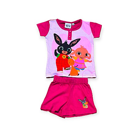 Copii - Pijamale copii cu mânecă scurtă, 100% bumbac, multicolor, Bing