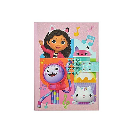 Accesorii școlare - Jurnal secret cu cifru și sunete, multicolor, 21x16x3 cm, Gabby's Dollhouse
