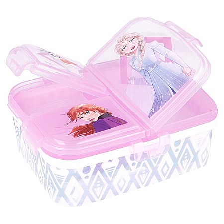 Cutie sandwich, cu patru compartimente, multicolor, fără BPA, Frozen II, Disney [2]