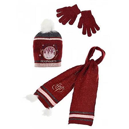 Set căciulă, fular și mănuși, roșu, Harry Potter [0]