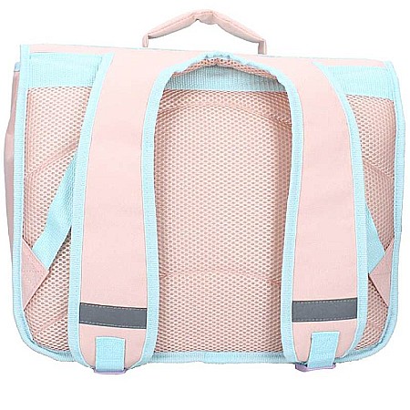 Ghiozdan multicolor cu două compartimente, 38x33x16 cm, bretele ergonomice, întărite și ajustabile, benzi reflectorizante, Frozen [1]