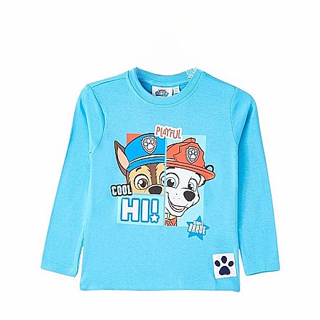 Copii - Bluza cu mânecă lungă, 100% bumbac, multicolor, Playful Cool, Paw Patrol