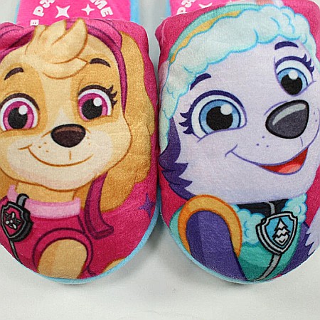 Papuci plușați, multicolor, talpa antiderapantă,  Paw Patrol [4]