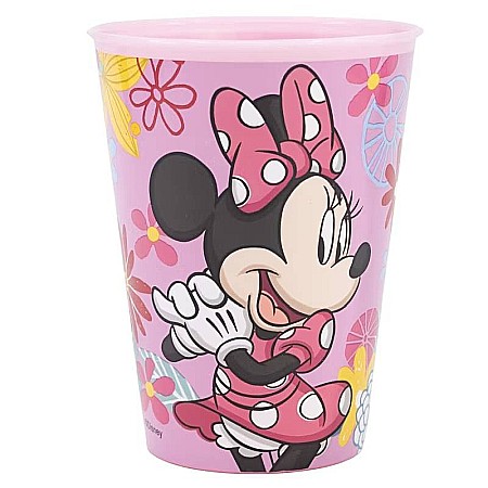 Pahar plastic Minnie Mouse, Spring Look, 260 ml Roz [0]