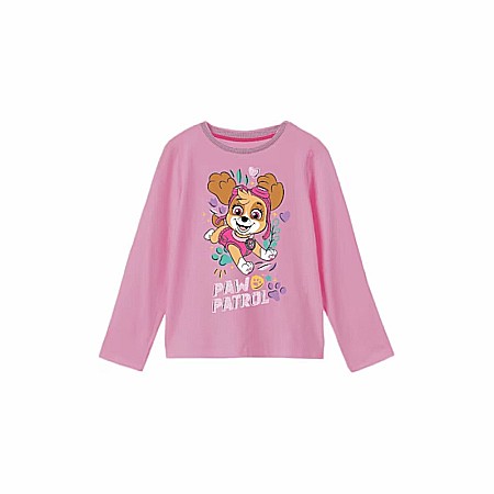 Bluze și jachete copii - Bluză cu mânecă lungă, 100% bumbac, multicolor, Skye, Paw Patrol
