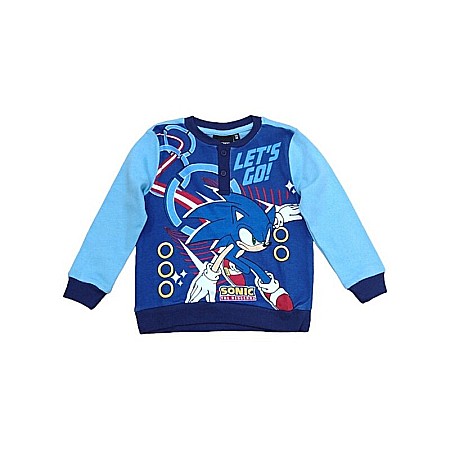 Pijamale copii cu mânecă lungă, 100% bumbac, multicolor, „Let's Go”, Sonic [2]