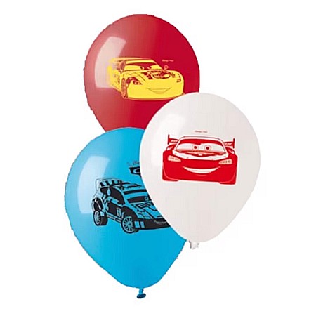 Articole pentru petrecere - Set 10 baloane latex Cars 30 cm
