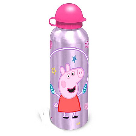 Set cutie sandwich plastic fără BPA și sticlă apă din aluminiu, 400 ml, multicolor, Peppa Pig [1]