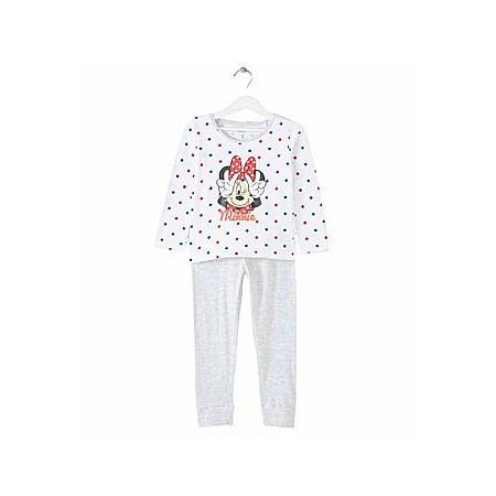 Copii - Pijama copii, cu mânecă lungă, 100% bumbac, multicolor, Minnie Mouse