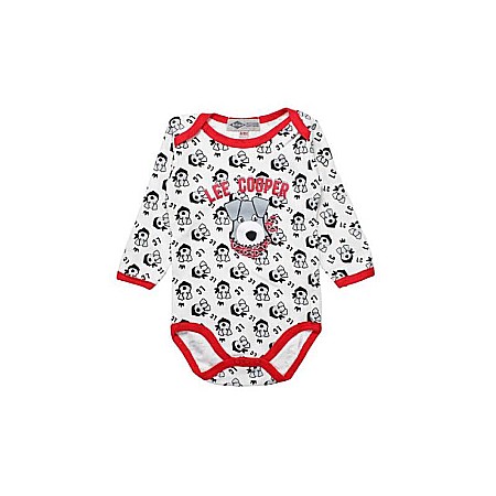 Set 4 piese, salopetă și body cu mânecă lungă, bavețică și căciulă, roșu, Lee Cooper [6]