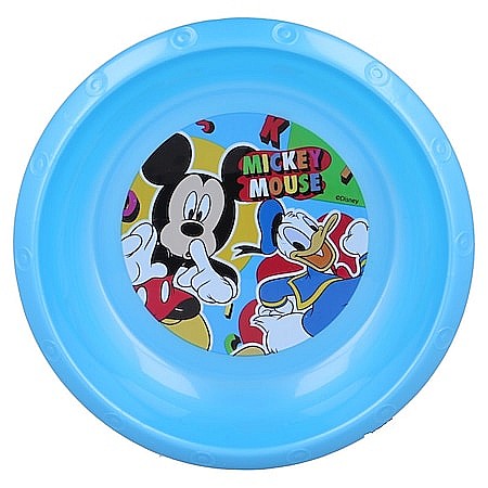 Pahare, farfurii și căni - Bol plastic, multicolor, pentru copii, fără BPA,16,5 cm, Mickey Mouse