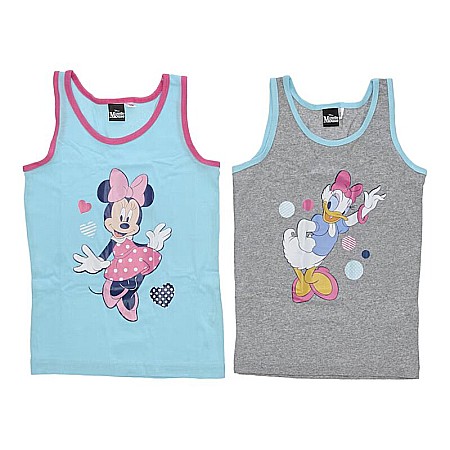 Maiouri - Set două maiouri multicolor, bumbac, Friends, Minnie Mouse.