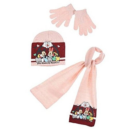 Căciuli, fulare, mănuși - Set căciulă, fular și mănuși, multicolor, My Heart, Minnie Mouse