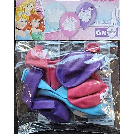 Set 6 baloane latex Prințese Disney 22.8 cm [1]