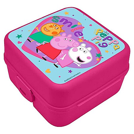 Cutii sandwich - Cutie sandwich, multicompartimente, multicolor, fără BPA, Love, Peppa Pig