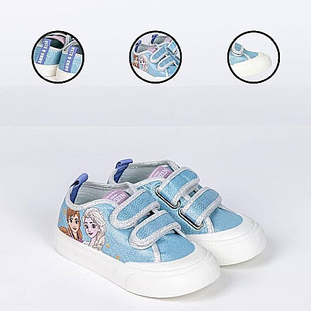 Teniși din material textil cu închidere velcro, multicolor, Frozen [2]