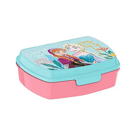 Copii - Cutie sandwich multicolor, 20x8 cm, din plastic fără BPA, Frozen