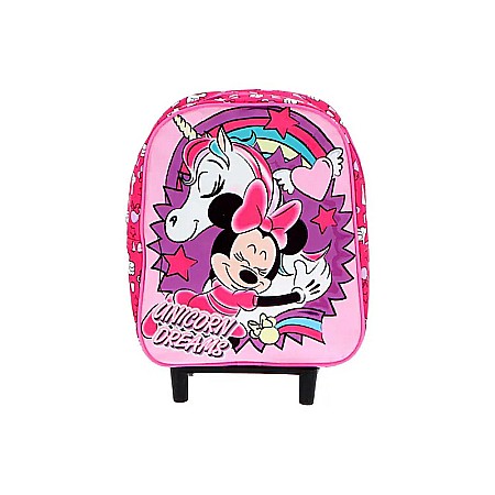 Troller poliester, Minnie, Unicorn Dreams, roz, 28 x 10 x 24 cm [0]