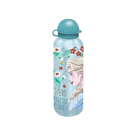 Sticle pentru lichide - Sticlă apă pentru copii, din aluminiu, 500 ml, multicolor, By Love, Frozen