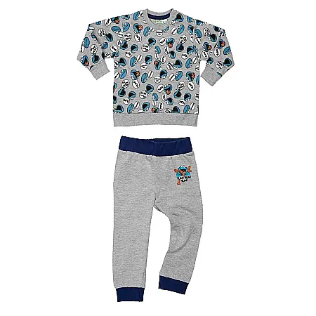 Copii - Set bluză cu mânecă lungă și pantalon Cookie Monster Sesame Street