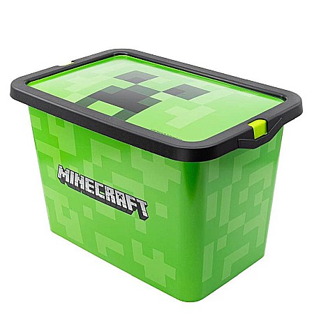 Cutie depozitare jucării, Minecraft, 8,5x19,2x28,7 cm, 7 l Verde [0]