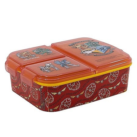 Cutii sandwich - Cutie pentru prânz Harry Potter School Shields, 6.7 x 16.5 x 19.5 cm, Multicolor