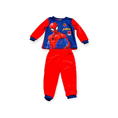 Copii - Pijamale copii cu mânecă lungă, polar, roșu, Spiderman