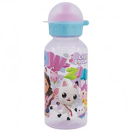 Sticle pentru lichide - Sticlă apă din plactic pentru copii Gabby's Dollhouse, 370 ml Transparent