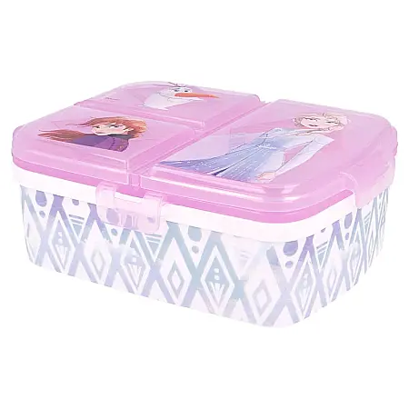 Cutie sandwich, cu patru compartimente, multicolor, fără BPA, Frozen II, Disney [4]