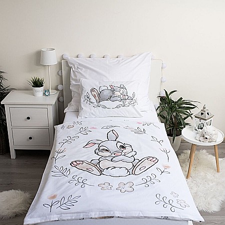 Set lenjerie pat copii, 100% bumbac, multicolor, 2 piese, 100×135 cm, 40×60, Bambi, Disney, thumper [4]