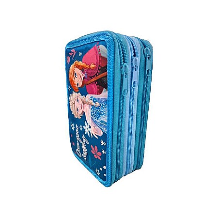 Penar cu 3 compartimente, 20x13x7 cm, echipat, 43 piese, multicolor, Frozen [3]
