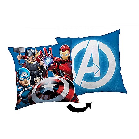 Textile - Pernă decorativă,  35 x 35 cm, Multicolor, Avengers
