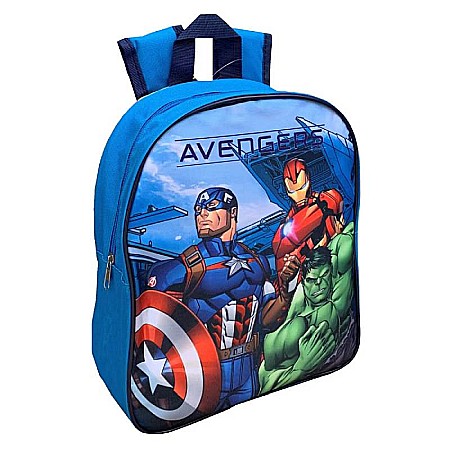 Ghiozdane și Rucsacuri - Ghiozdan copii, 30x26x10 cm, multicolor, bretele ajustabile, Avengers