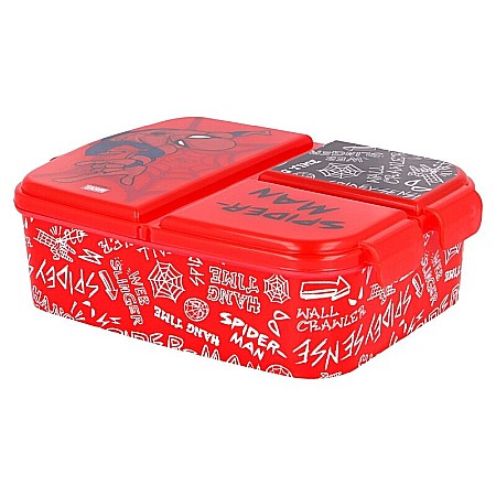 Cutii sandwich - Cutie sandwich, multicompartimente, multicolor, fără BPA, Disney, Spiderman