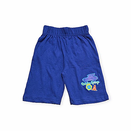 Pijamale copii cu mânecă scurtă, 100% bumbac, albastru, Gear Up For Adventures, Cars [2]