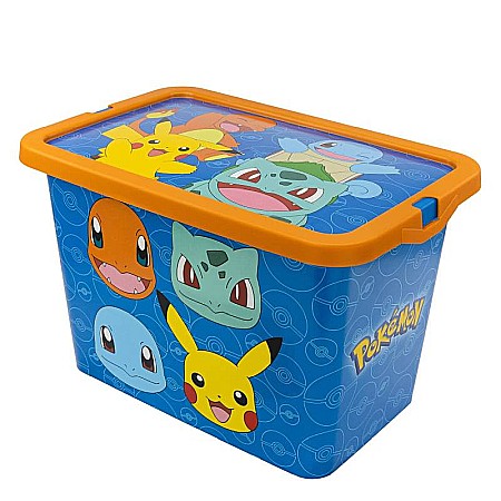 Organizare și depozitare - Cutie depozitare jucării, Pokemon Rock, 8,5x19,2x28,7 cm, 7 l Albastru