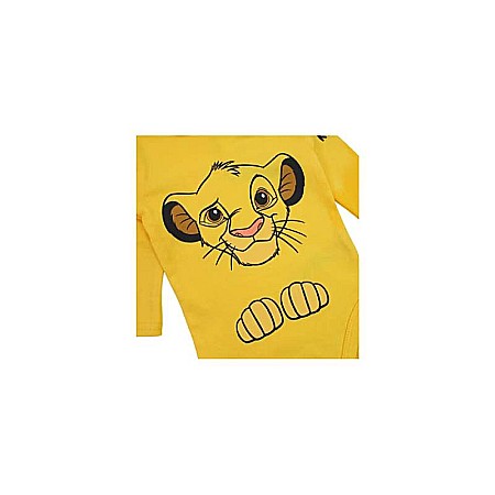 Set două piese, body mânecă lungă și pantaloni lungi, 100% bumbac, multicolor, The Lion King, Disney [1]