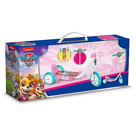 Trotinetă pentru fetite, 3 roți, multicolor, 2-5 ani, max 20 kg, ghidon reglabil, platformă antialunecare, Paw Patrol [4]