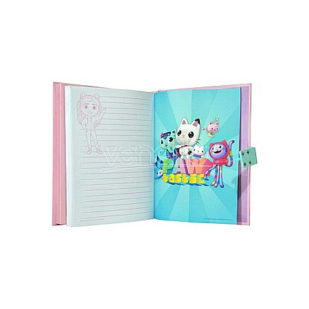 Jurnal secret cu cifru și sunete, multicolor, 21x16x3 cm, Gabby's Dollhouse [1]