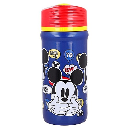 Sticle pentru lichide - Sticlă sport pentru apă, din plastic fără BPA, multicolor, 390 ml, Mickey Mouse, Disney