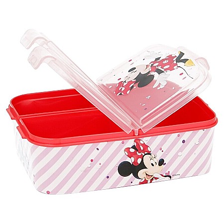 Cutie sandwich, multicompartimente, multicolor, fără BPA, Electric Dool, Minnie Mouse, Disney [1]