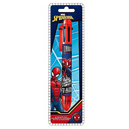 Accesorii școlare - Pix de 6 culori Spiderman Wall