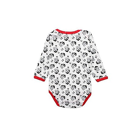 Set 4 piese, salopetă și body cu mânecă lungă, bavețică și căciulă, roșu, Lee Cooper [7]