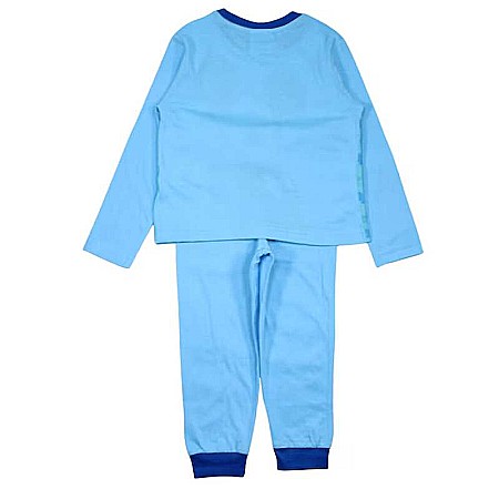 Pijamale copii cu mânecă lungă, 100% bumbac, albastru, Smile, Mickey Mouse, Disney [1]