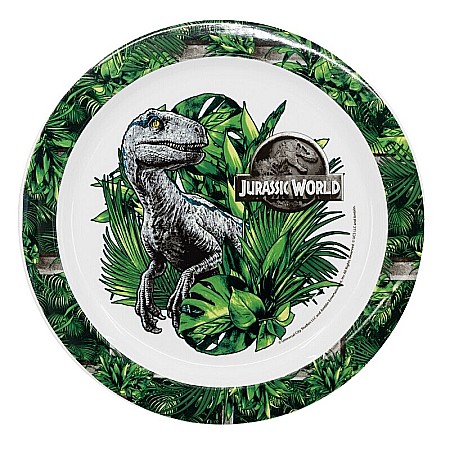 Pahare, farfurii și căni - Farfurie plastic, multicolor, pentru copii, fără BPA, ce poate fi utilizată și la microunde, 23 cm, Franchise, Jurassic World