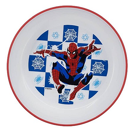 Bol plastic, 14 cm, antiderapant, multicolor, compatibil cu microunde, fără BPA, Arachnid, Spiderman [1]